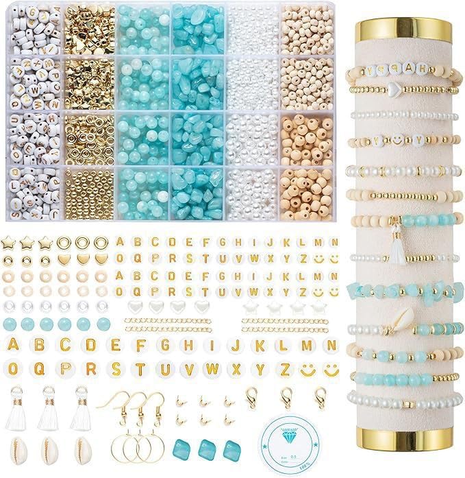 Kit Creazione Gioielli Con Pietre Preziose Naturali - 980 Pezzi Per Collane, Bracciali E Orecchini Fai Da Te