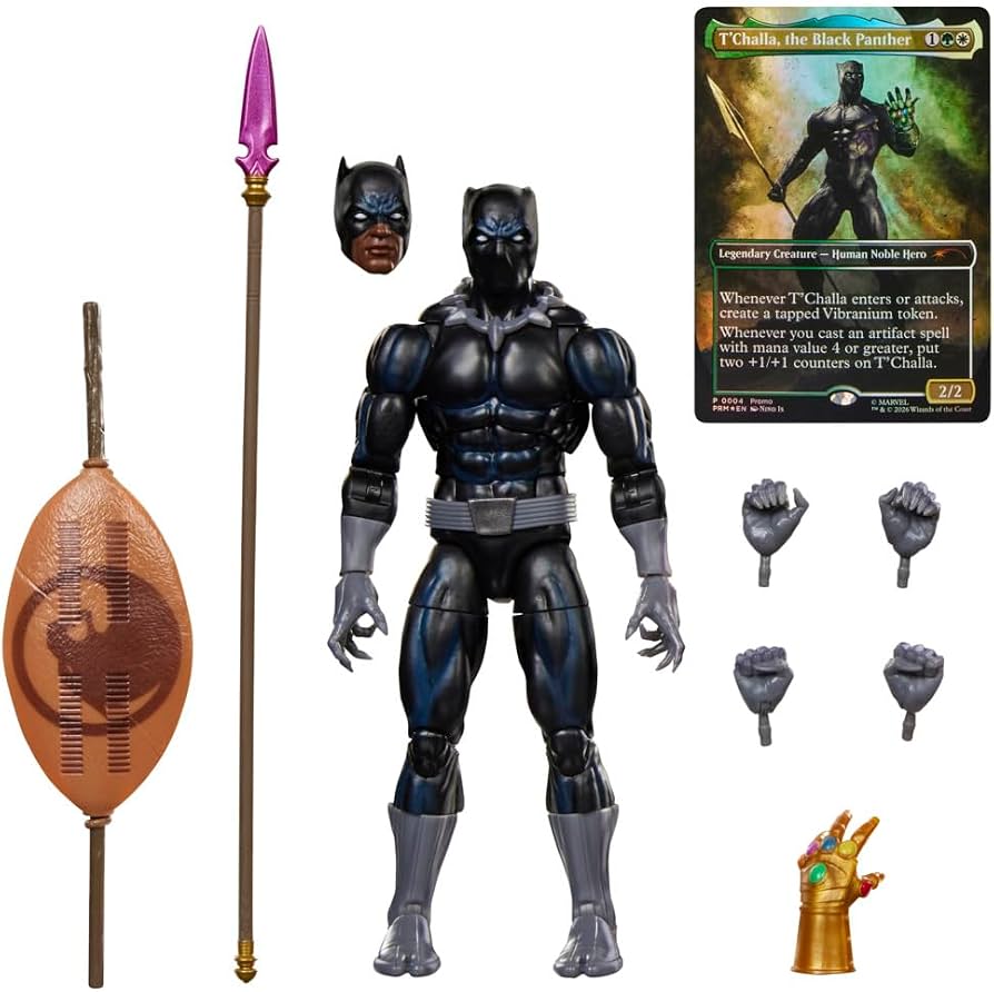 MARVEL Legends Black Panther 3体セット Amazon.com: Marvel Legends Series Magic: The Gathering Black