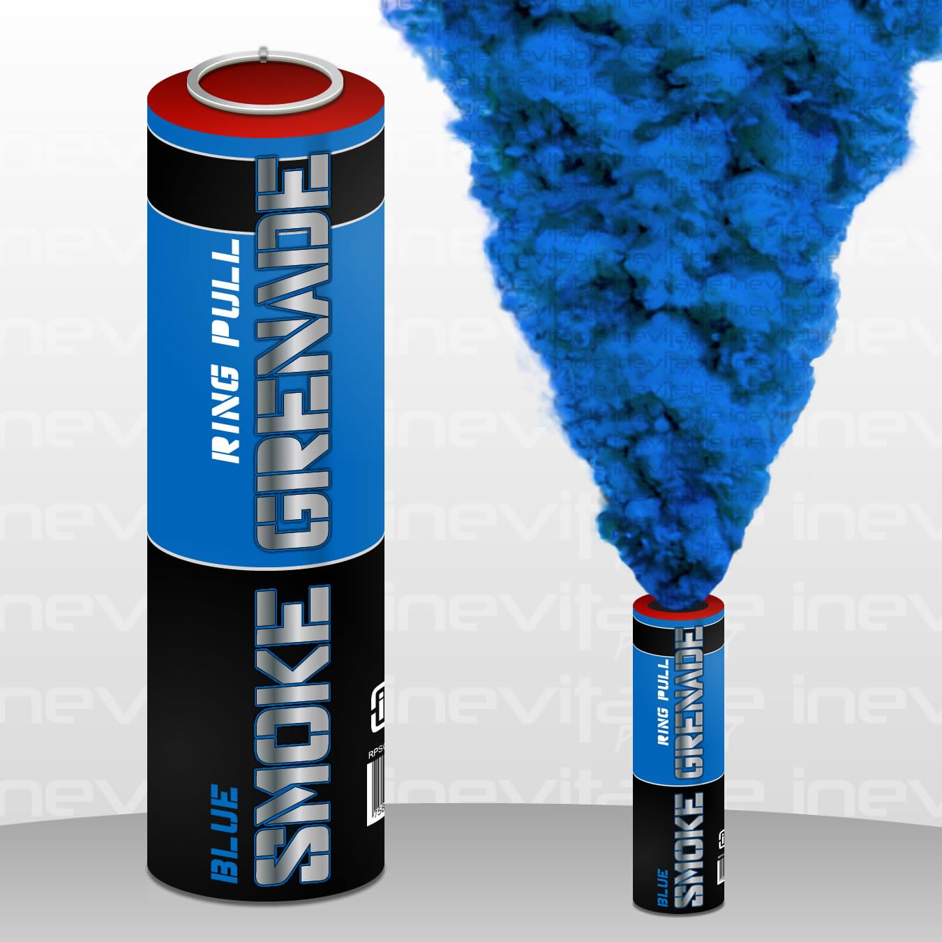 Ring Pull Coloured Smoke Grenade | Perfect for Paintballing, Airsoft, Weddings, Photography, Theater & Special Effects | Smoke Plume up to 90 seconds (Blue)