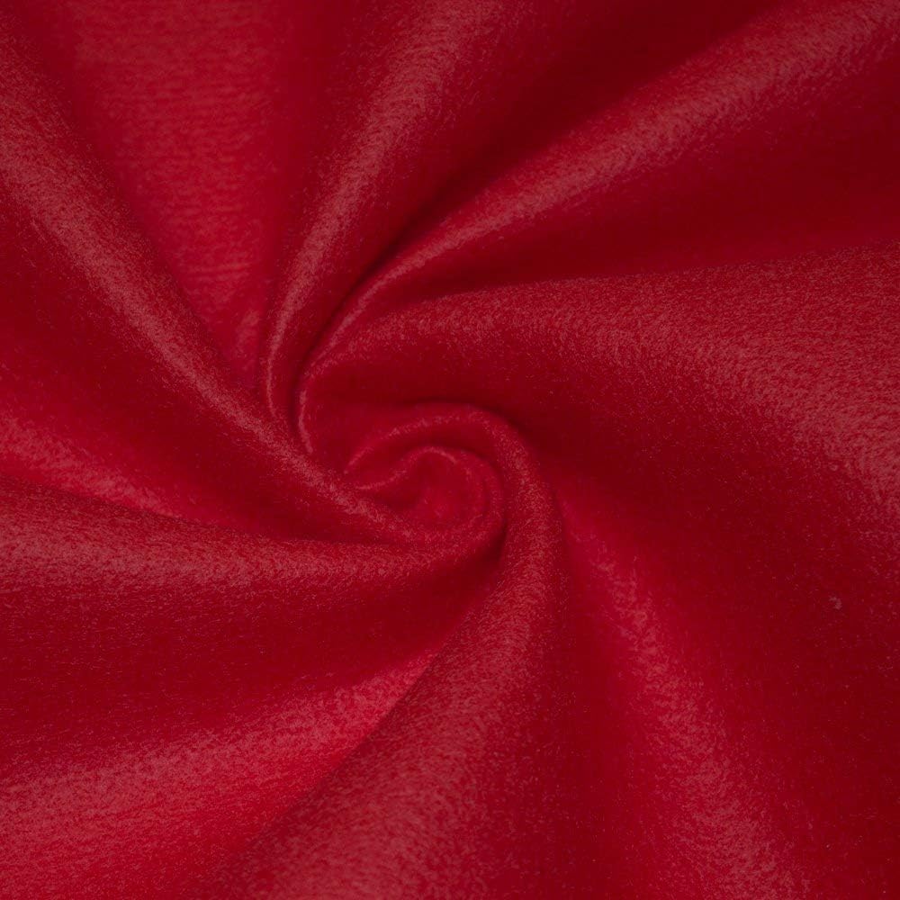 AK TRADING CO. 72-Inch Wide 1/16 Thick Acrylic Felt Fabric for Arts & Crafts, Cushion and Padding, Sewing Projects, Kids School Projects, DIY Projects & More. - Red, 5 Yards
