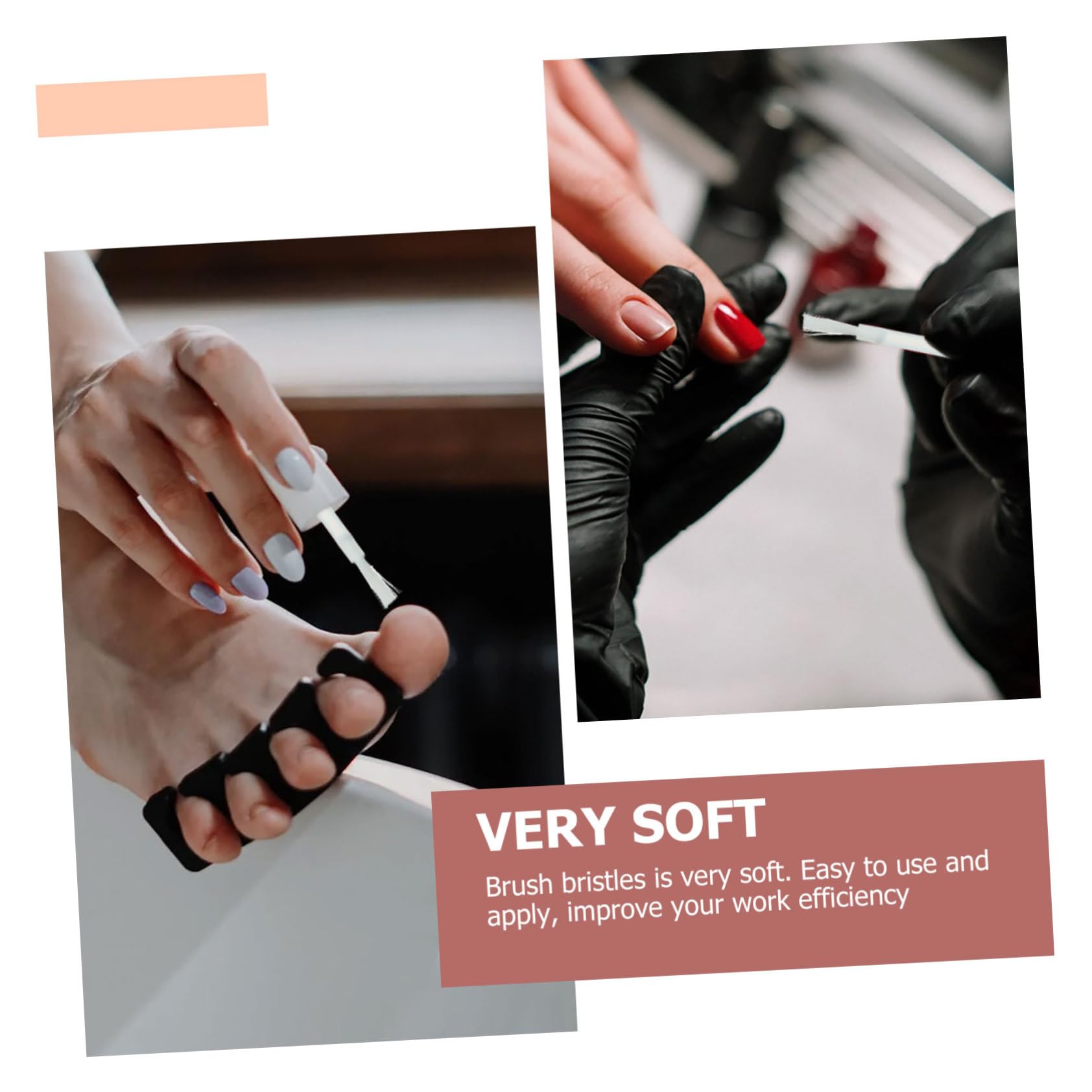 600piezas Pinceles De Esmalte De Uñas Cepillos De Reemplazo Para Pintura De Uñas Herramientas Prácticas Para Nail Art Cepillos Suaves y Eficientes Para Uso Profesional y