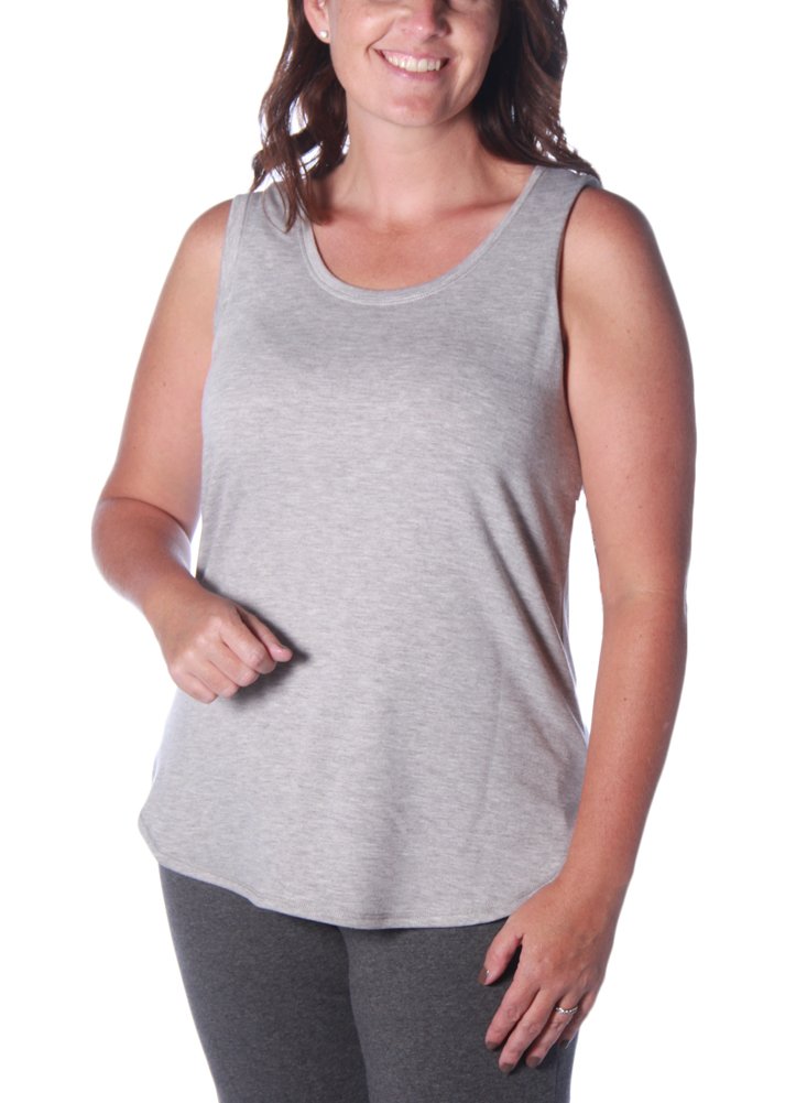 Ruby Rd.Women's Plus Size Solid Knit French Terry Tank