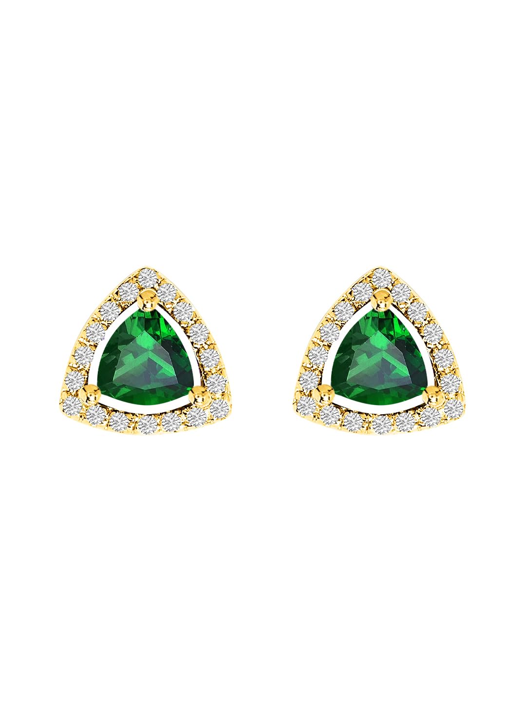 MINUTIAE Gold-Plated Contemporary Stud Earrings for Womens & Girls | Triangular Shape Earring | Fashion Jewellery MNT0474GR_G (B0DD57477C) Amazon Price History, Amazon Price Tracker