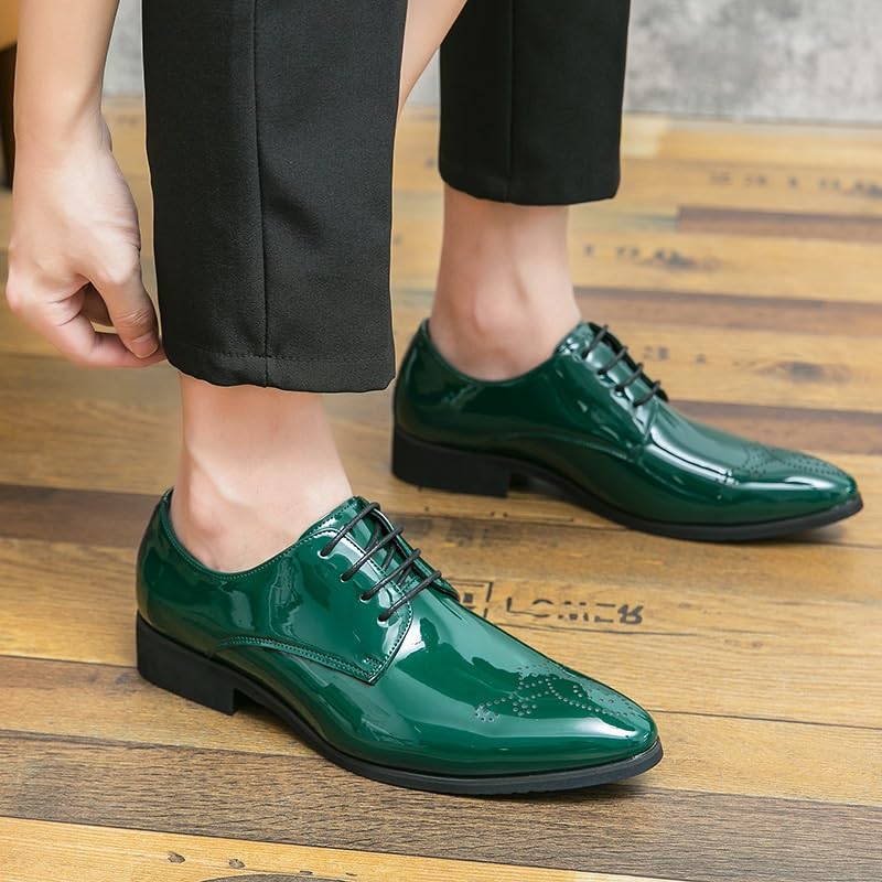 Mens Leather Fashion Oxford Shoes Men's Comfort Hand Stitched Business Formal Derby Shoes Men Non-Slip Softsole Walking Dress Shoes2