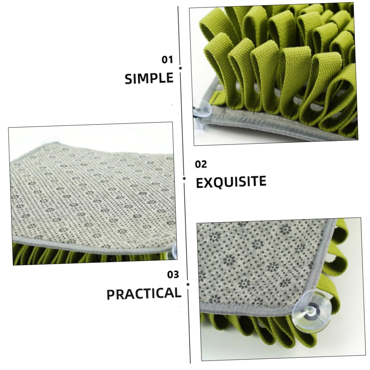INOOMP Tapis d'alimentation pour Chien à Renifler, Jouet Lent en Peluche