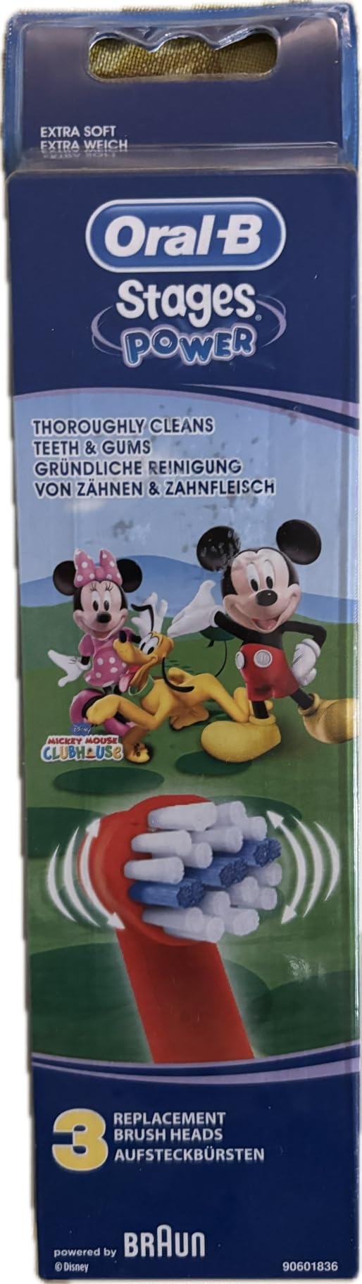 Oral-B Brossettes de Rechange pour Enfant x 3 avec Personnages Disney, modèle aléatoire