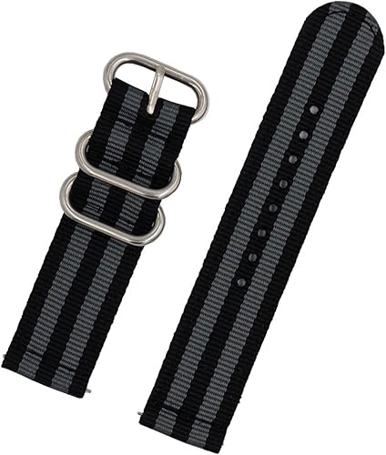 Thickened Canvas Nylon Strap 18mm 20mm 22mm Fit For Samsung Fit For Huawei Fit For Casio Waterproof Woven Smart Watch Straps Band Colorful Wristband