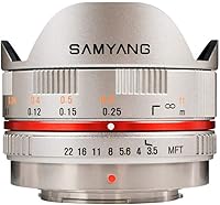 Vista 1 de Samyang Lente de enfoque manual Fisheye F3.5 de 0.295 in para Micro 4/3 - Plata