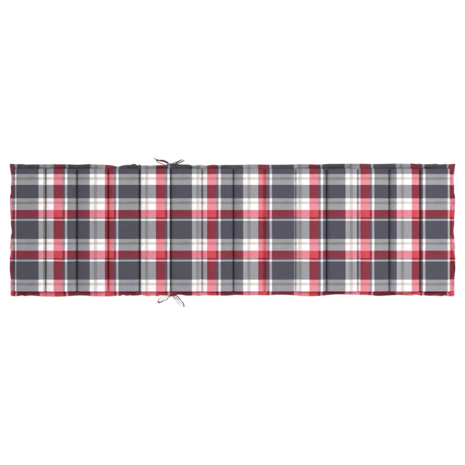 LAPOOH Poduszka do leżenia z tkaniny Oxford w kratkę czerwona 200 x 50 x 3 cm, poduszka do leżenia na zewnątrz, maty do leżaków, mata hamakowa, poduszka na krzesło hamakowe, materac do leżenia