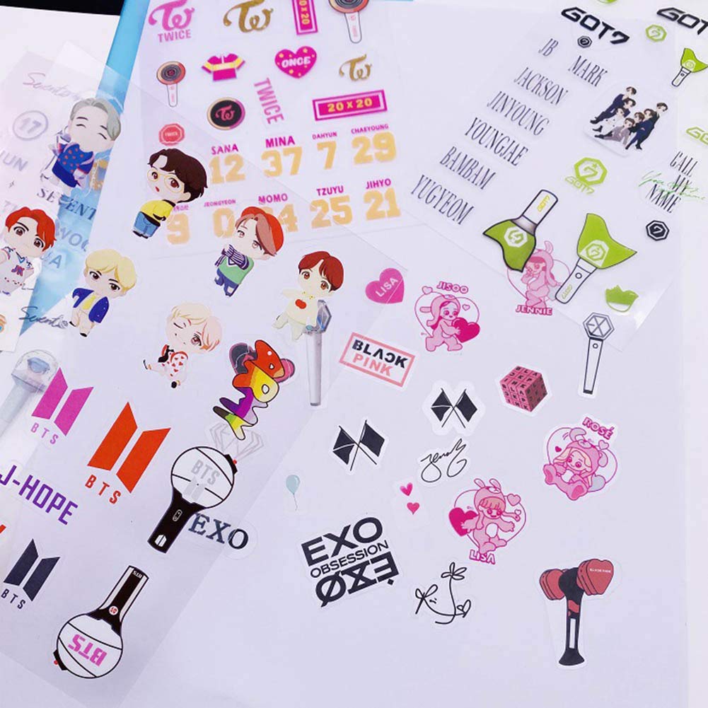 Youyouchard BTS BTS BALCKPINK GOT7 EXO Twice Cute Cartoon Stickers