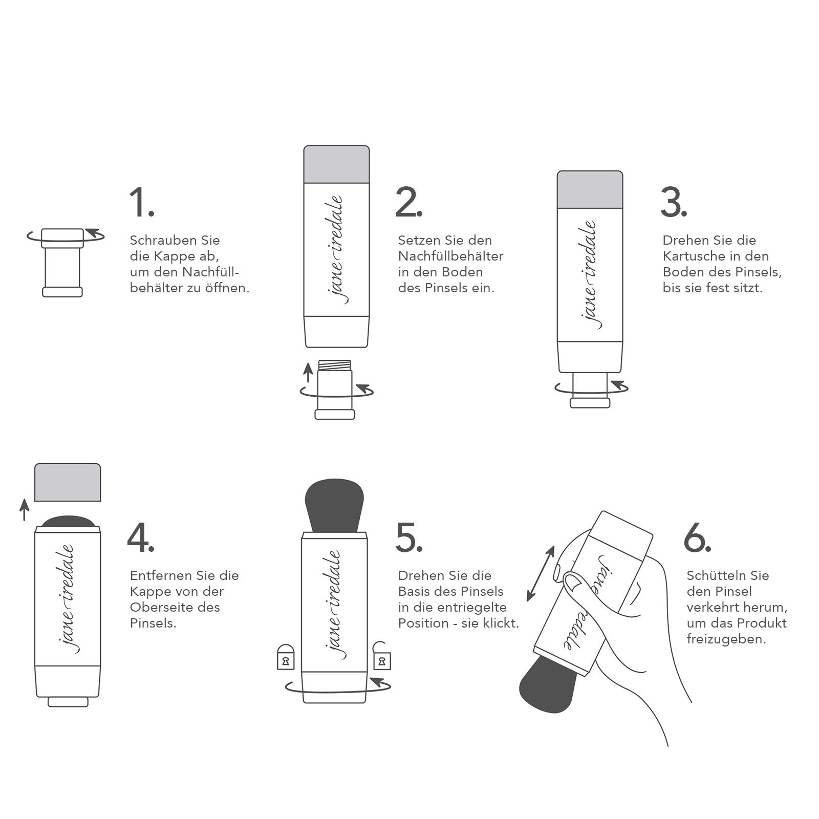 Jane Iredale Amazing Base Recharges (SPF 20) pour pinceau rechargeable – Radiant, radiant, 7,5 g