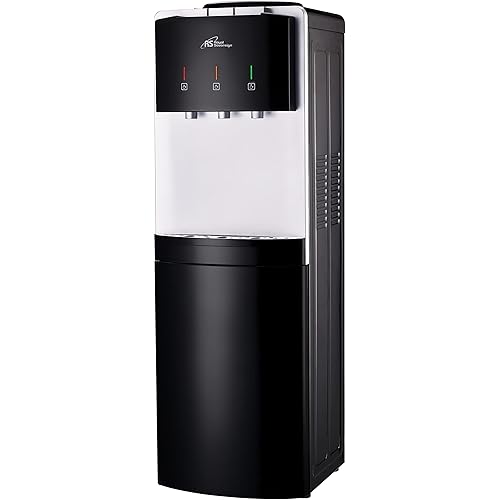 Royal Sovereign Tri-Temperature Top Load Water Dispenser, Gray/Black (RWD-900B)