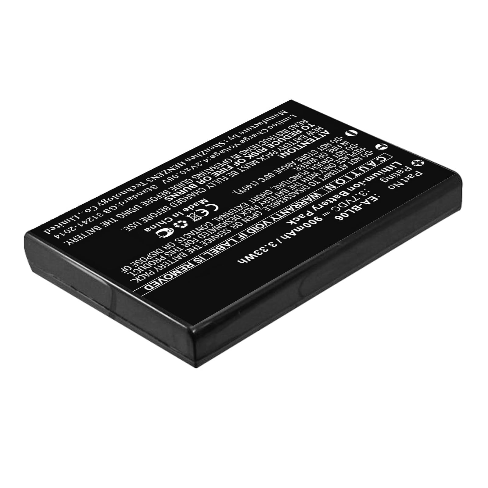 Synergy Digital PDA Battery, Compatible with Sharp Zaurus SL-5500 PDA, (Li-ion, 3.7V, 900mAh) Ultra High Capacity, Replacement for Sharp EA-BL06 Battery