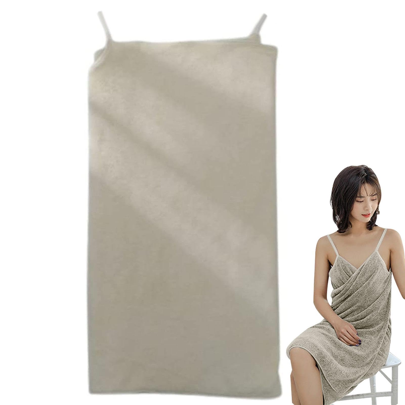 Badetuch Wrap Für Frauen - Fleece Duschmantel Mit Tasche - 80x135cm Weiches Handtuch Für Sauna & Strand