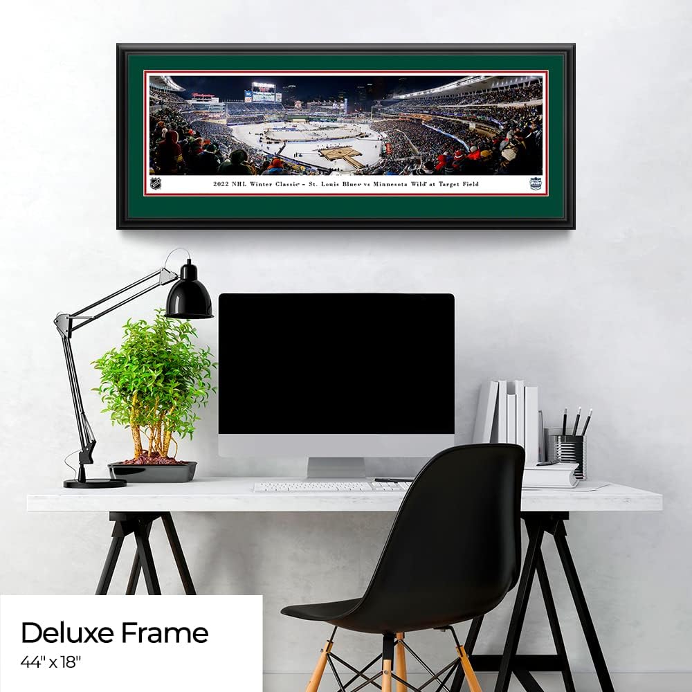 2022 NHL Winter Classic - St. Louis Blues vs Minnesota Wild - Panoramic Posters and Framed Pictures by Blakeway Panoramas