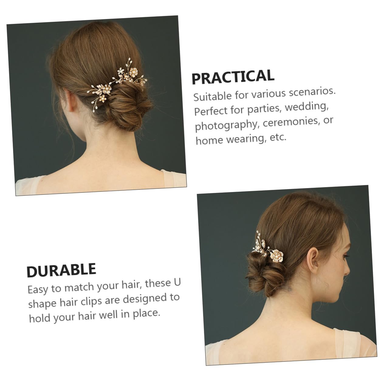 FOMIYES 9piezas Horquillas Cabello Diseño De y Pedrería Para Novias Accesorios De Boda y