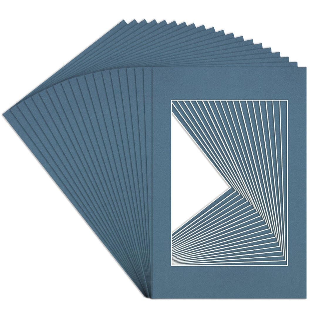 Procut Global 60x40cm Pompadour Picture Mounts to Fit A3 Aperture - Precision Cut Cardboard Photo Mount - Ideal for Frames, Prints, Artwork & Certificates - Sizes & Colours Available - 20 Pack