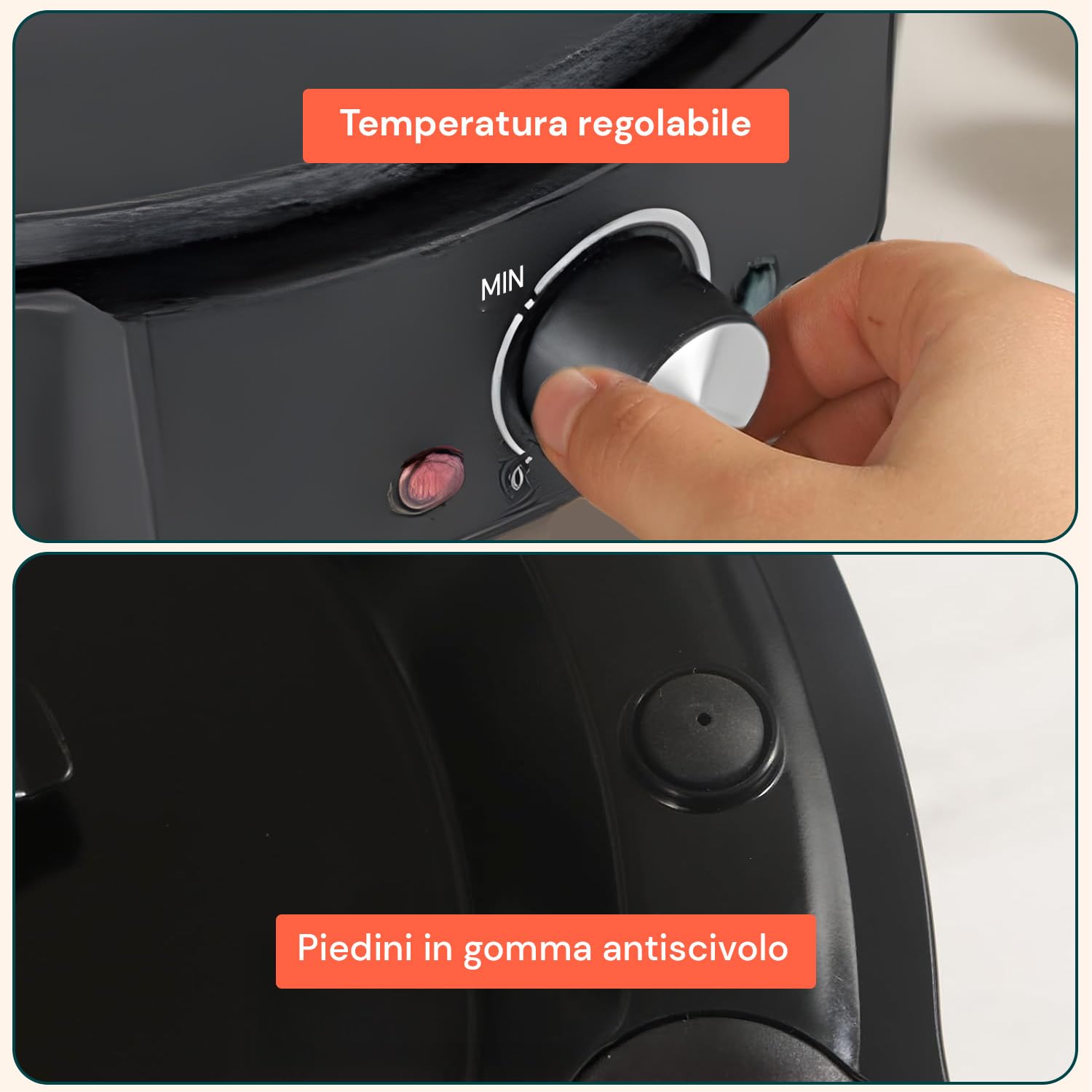 Avilia - Elektrische Crêpes-Pfanne 1200 W mit Antihaftbeschichtung, inklusive Holzspatel, schnelles Kochen, perfekt für süße oder herzhafte Crêpes, ideal für den Hausgebrauch und kreative Snacks