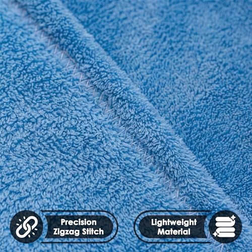 Image of Story@Home Towel for Kids with Hood | Quick Dry Kids Towel | Soft Lightweight Baby Wrap for Beach |300 GSM 120 X 60CM Pool Towel for Boys & Girls |Kids Microfiber Towels for Bath - Blue Shark