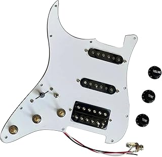 Upgrade Left-Hand Prewired Pickguard With SSH High Output Pickups Set Multi Pots For Guitar guitar pickguard pickup