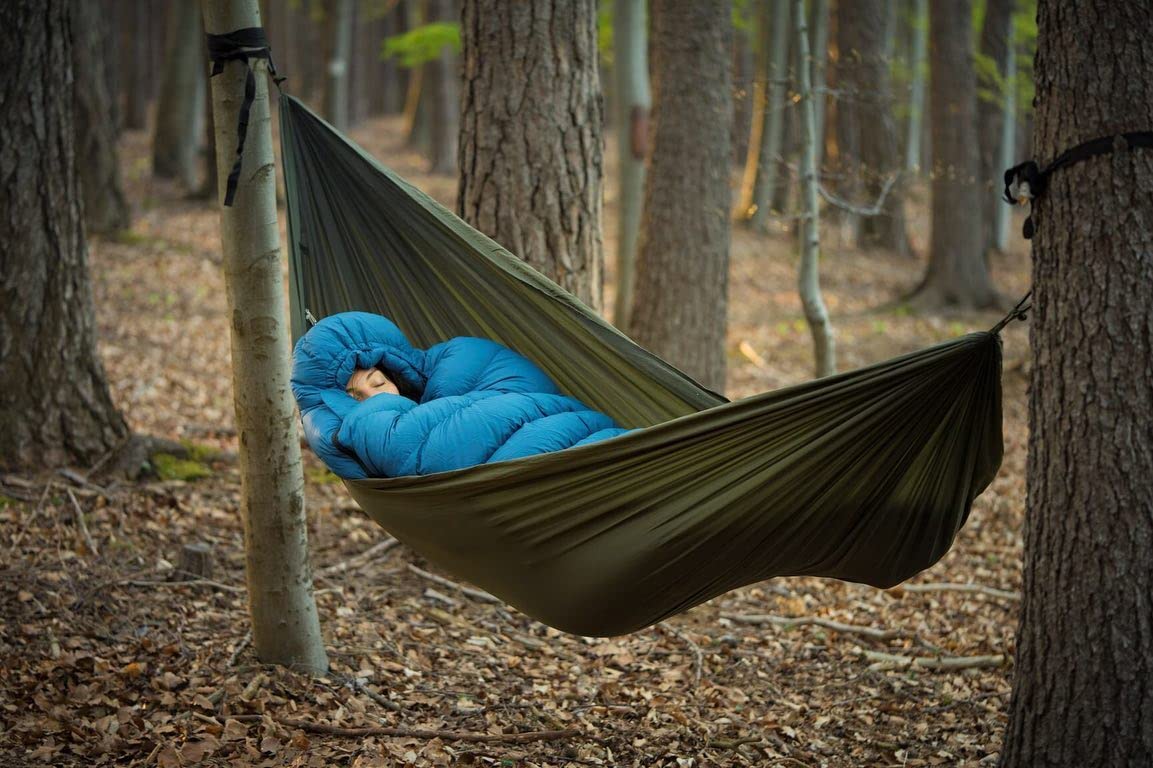 Yate Trekker Hammock Outdoor Camping Hängematte aus hochrobusten Material bis 120kg niedriges Gewicht und kleines Packmaß Maße 218 x 140 cm Ideal für 