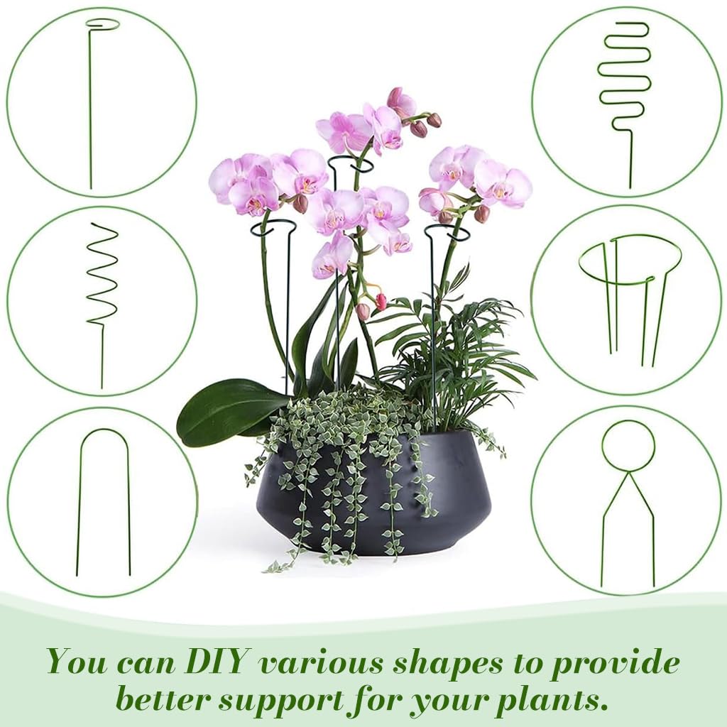 Bendable Plant Stakes - 20 Pack for Garden -4 Bendable Plant Stakes - 20 Pack for Garden -4