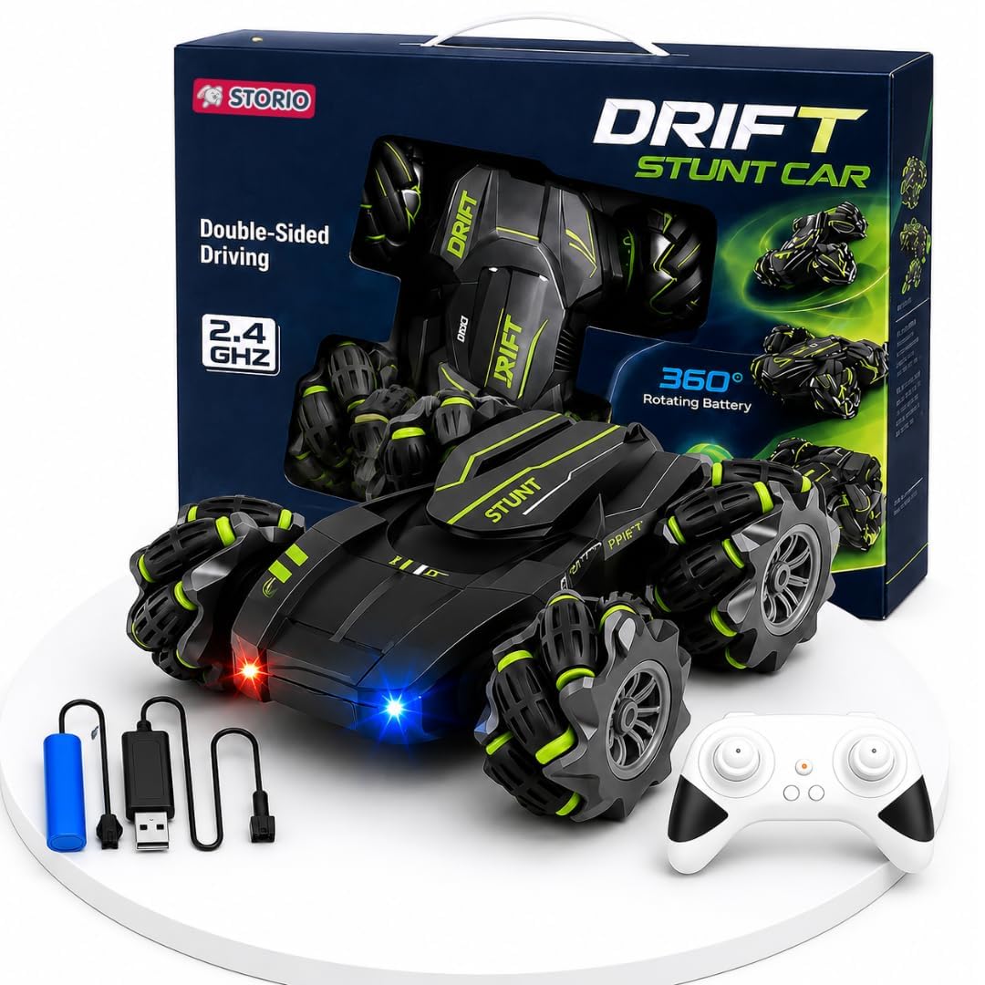 Storio RC Stunt Car - 4x4 Drift Car for Kids -8
