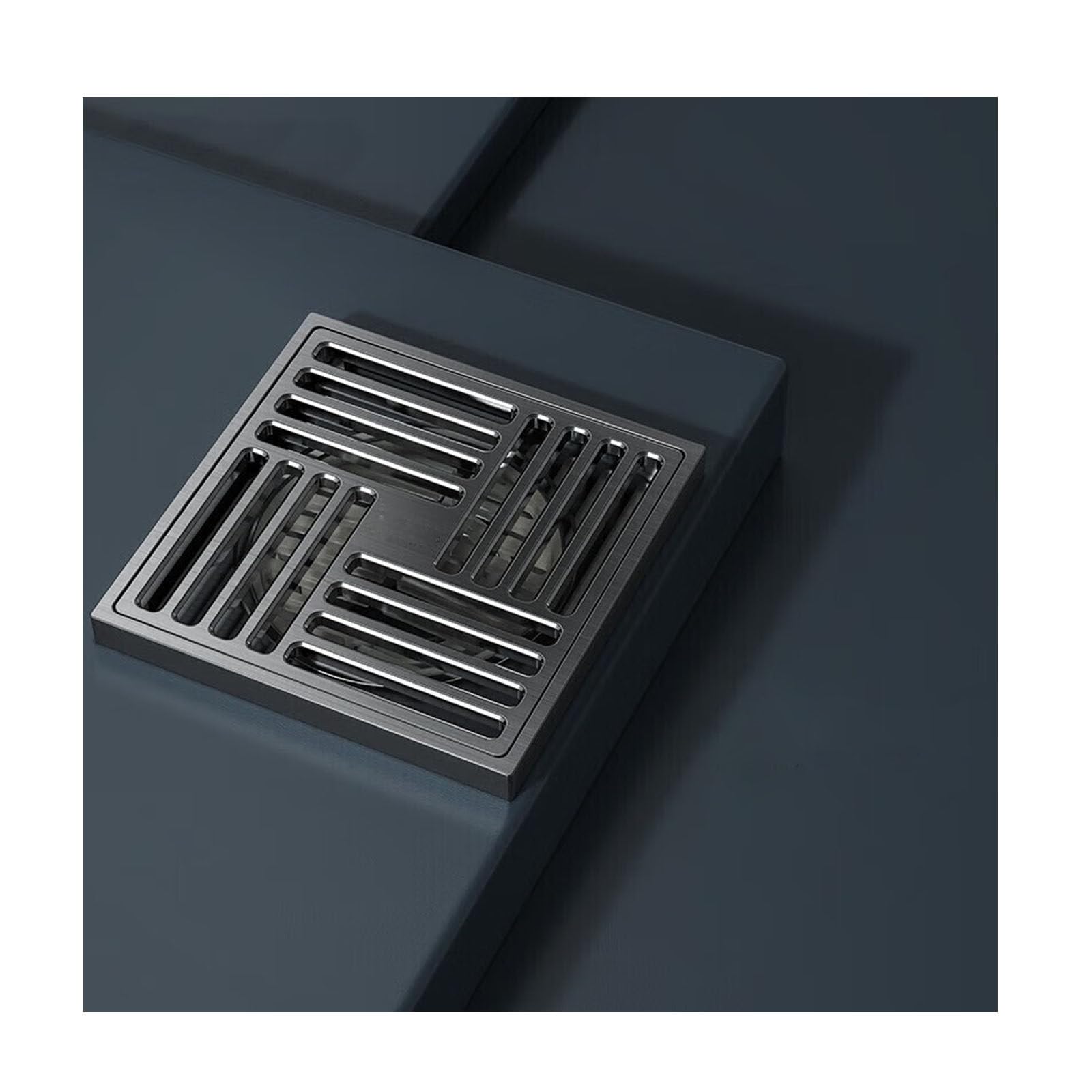 Drenaje De Piso, Desagüe del Piso con Rejilla Y Filtrar, Anti-Olor Piso Desagüe Rejilla Residuos Filtro para Pelos, para Baño, Inodoro, Lavandería, Etc. Acero Inoxidable, 10 * 10 Cm