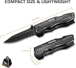 Pocket Multitool with Safety Locking Handy, Gifts for Men, 12 in 1 Multi Tool with Pliers Knife Bottle Opener Screwdriver Saw, Perfect for Outdoor, Survival, Camping, Hiking, Simple Repair