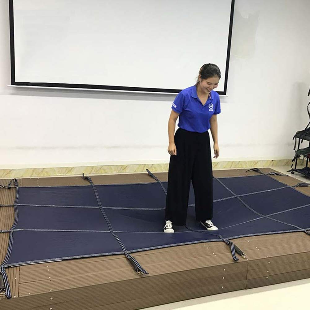 IBOWZ Cobertor Solar para Piscinas Cubiertas Grandes para Piscinas de Suelo, Material Resistente de PP Cubierta de Piscina de fácil instalación, Evita escombros y Hojas