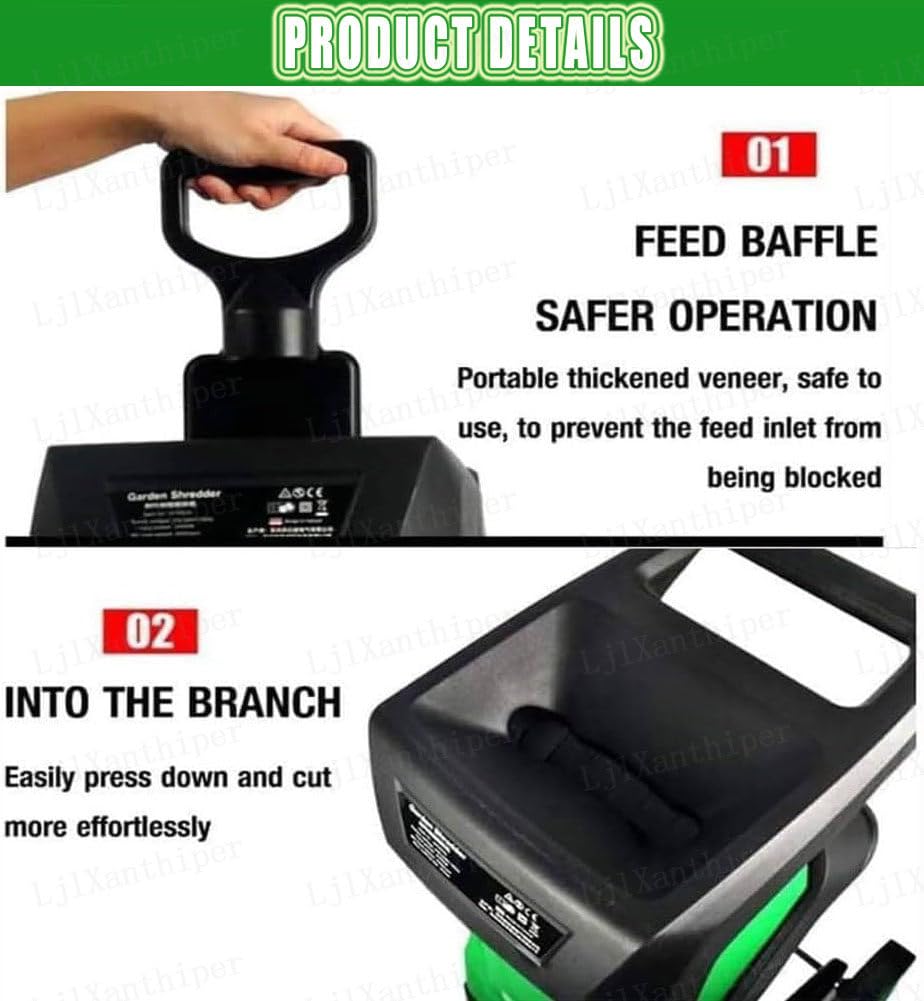 Broyeur De Branches Portable,Broyeur De Jardin électrique