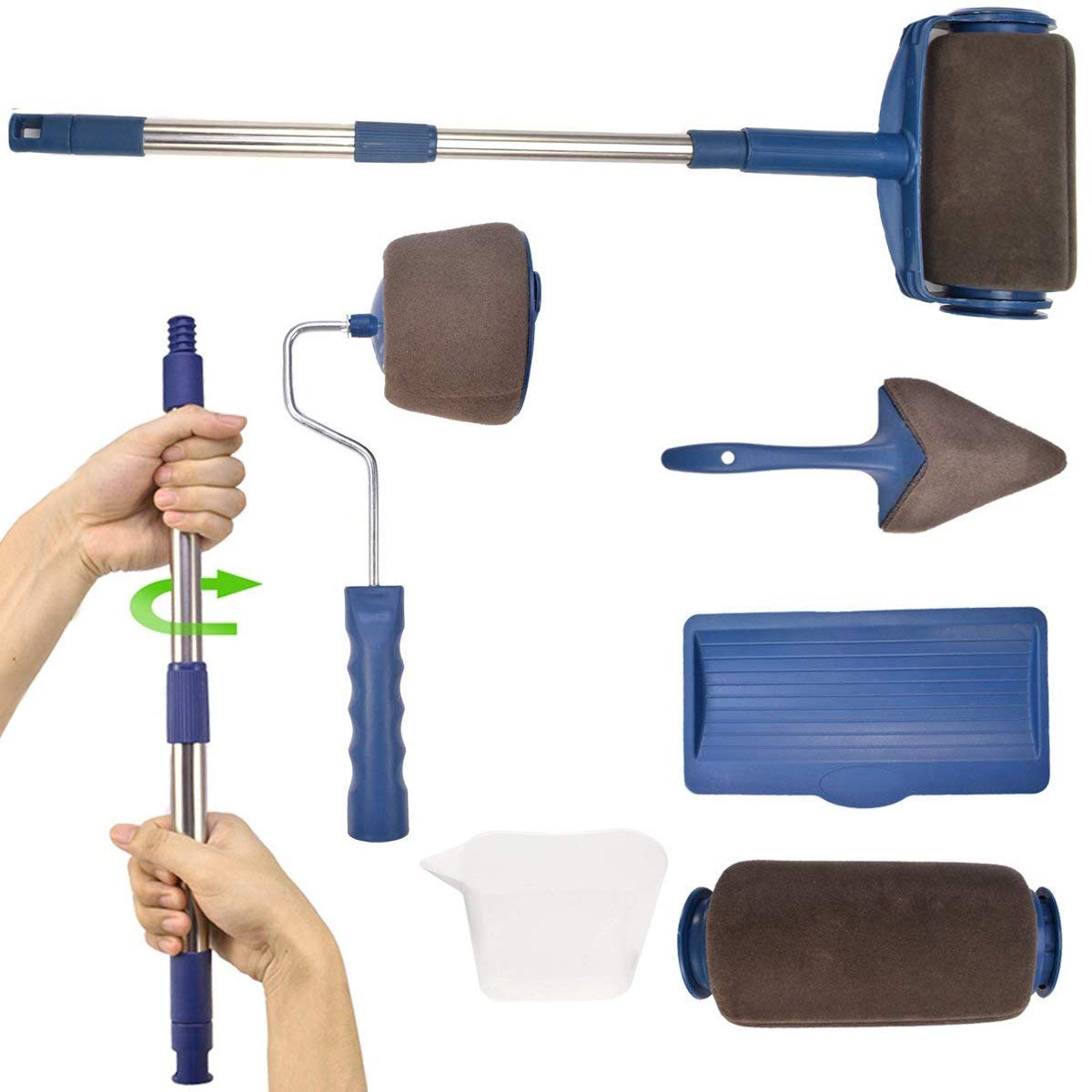 Paint Roller Brush Kit Msdada Multifunctional 2pcs Paint Runner