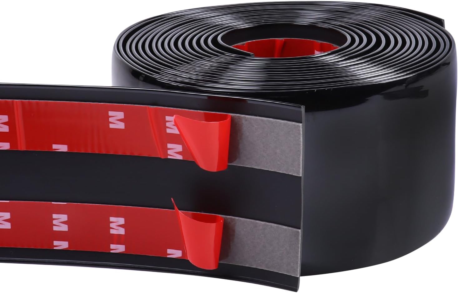 SBWLKJ 25Ft Automotive Trim Molding Glossy Black 2"(50mm) Heavy Duty Car Side...
