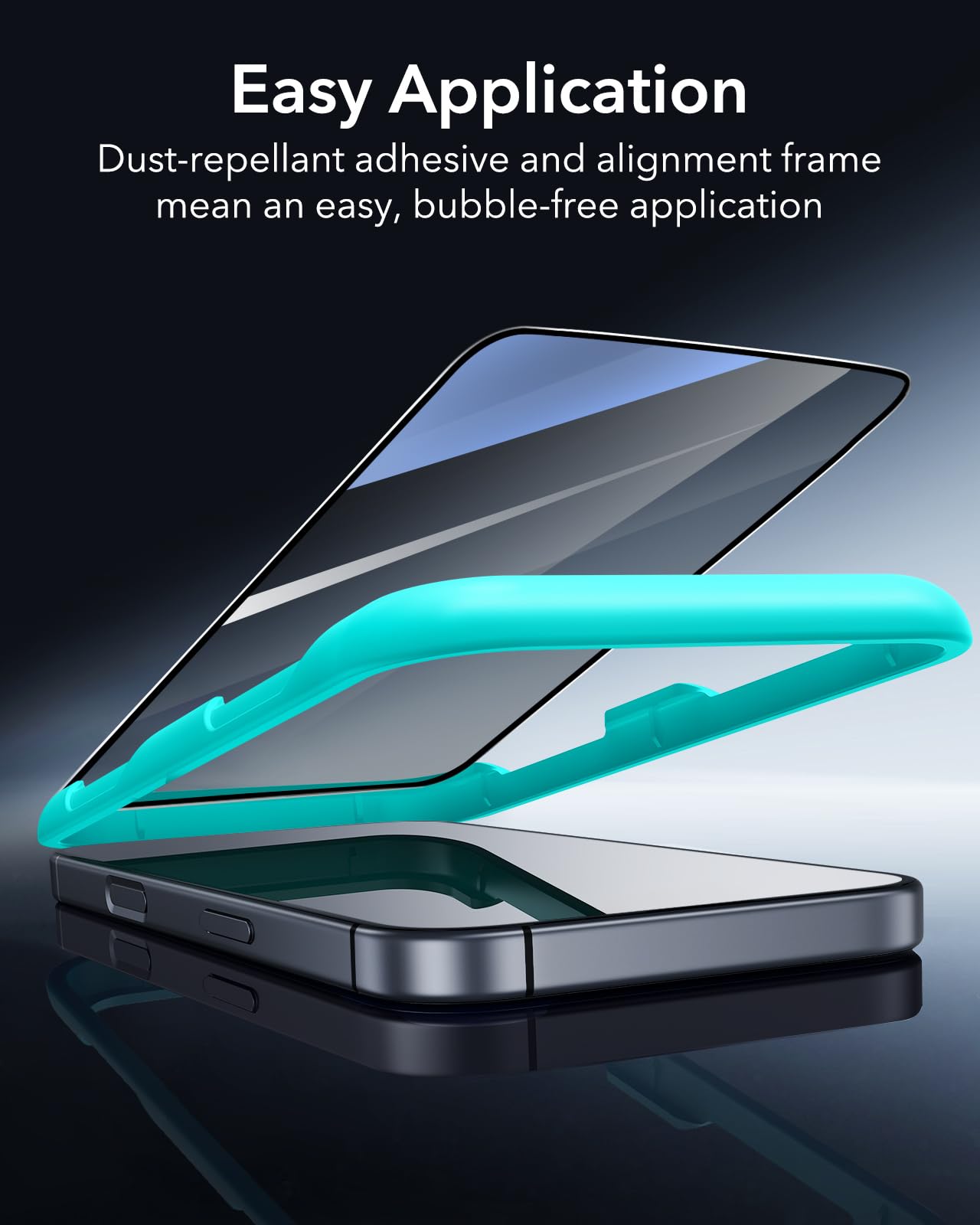 ESR Pellicola Privacy per iPhone 16 Pro, Vetro temperato anti spia, Facile strumento di installazione, Bordi micro-curvi, Compatibile con le custodie, 3 Pezzi