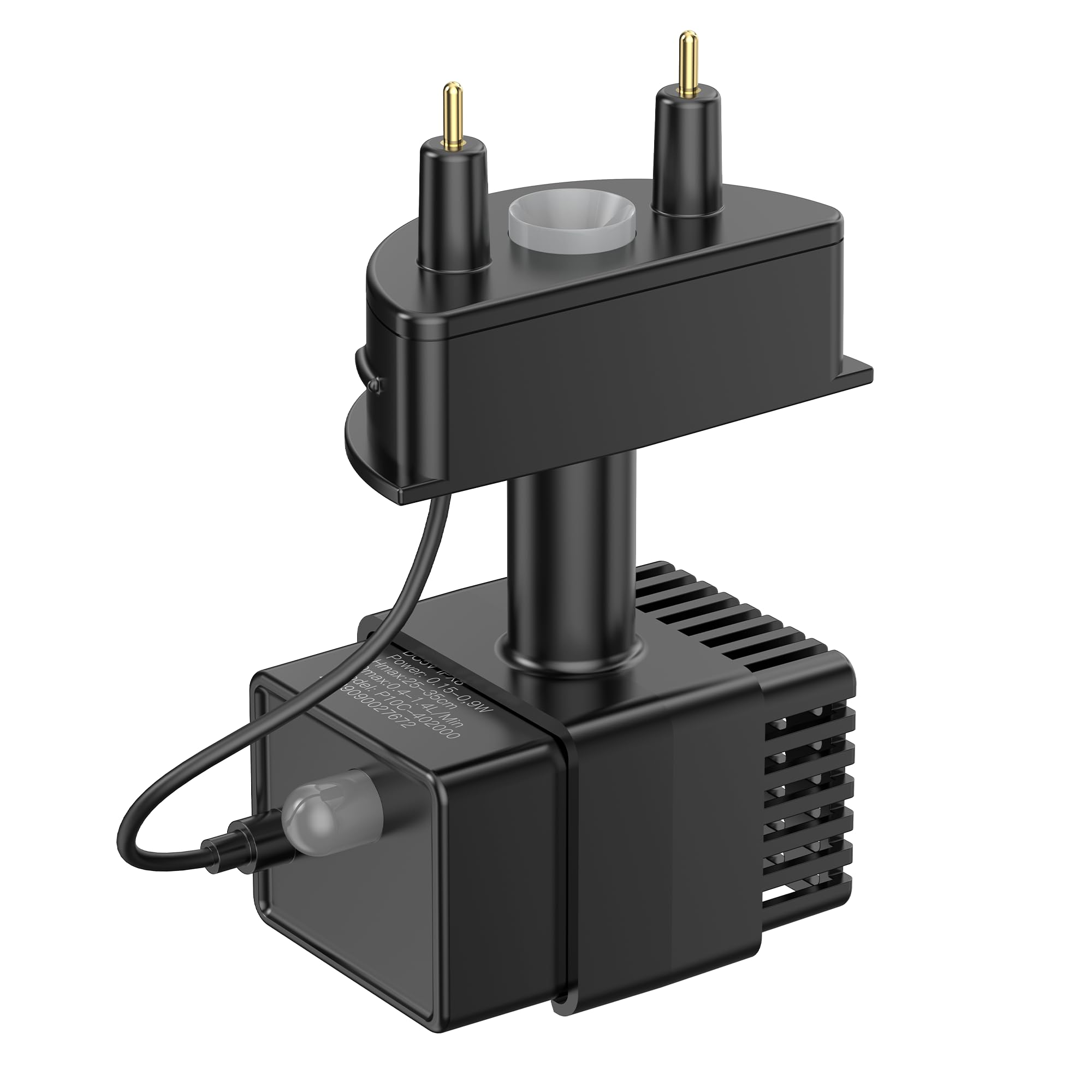 VKIMISS Fountain for Cats without Cable Pump: Cat Drinker Replacement Pump – Ultra Quiet – 1.5 W Low Energy Consumption – with LED Light – Easy to Clean