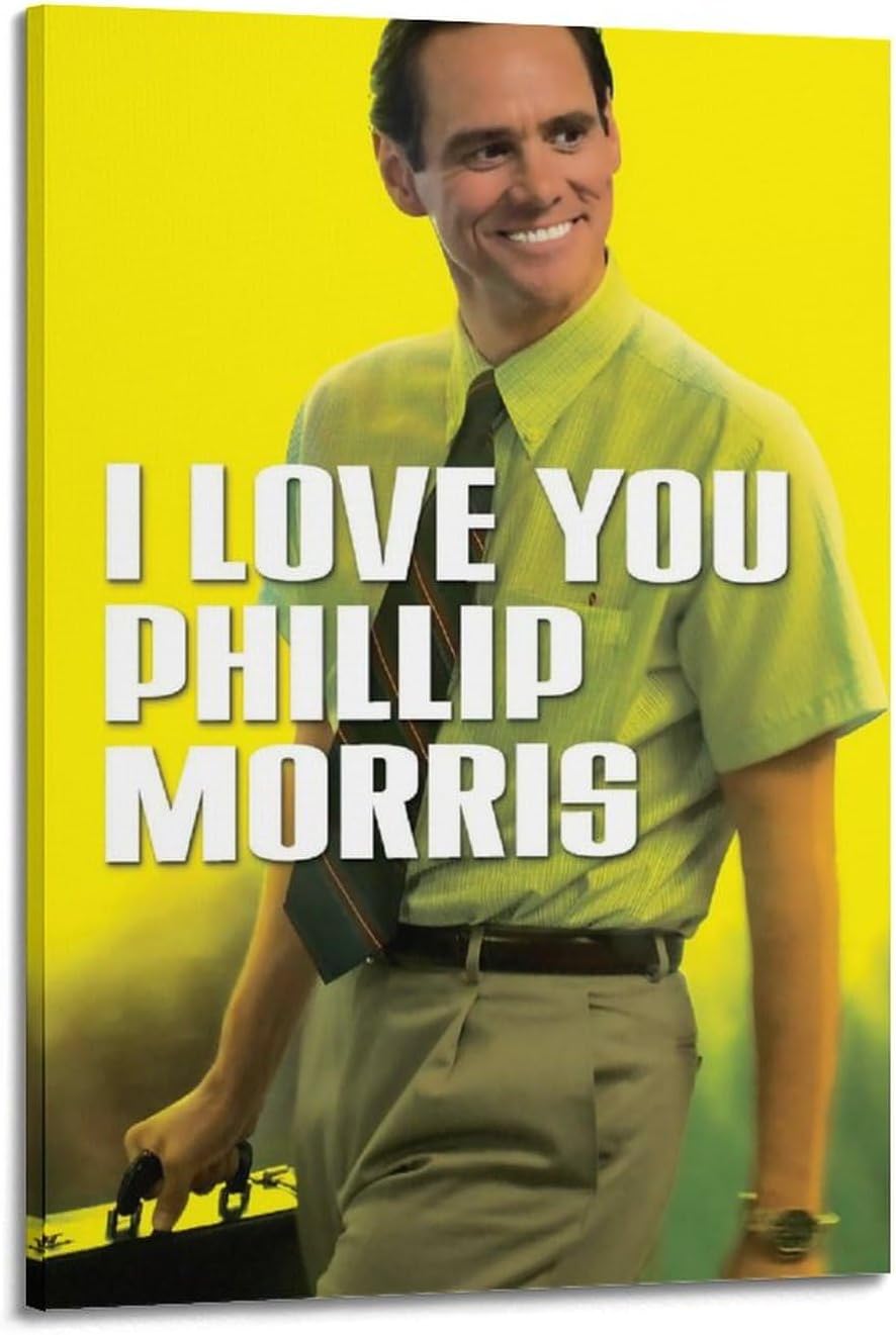 JEAM I Love You Phillip Morris Aesthetic Pictures Individual Room Decor Dorm Wall Decor Art Poster, Album Cover Picture Decor Poster 24x36inch(60x90cm) Frame-style