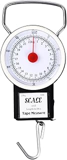 Dokpav Portable Manual Luggage Scale, Plastic Spring Balance Scale, Multi-Purpose Hand Held Dial Weight Scales, Hanging Spring Scale, Digital Hanging Scale, Household Portable Scale(50lbs/22KG)