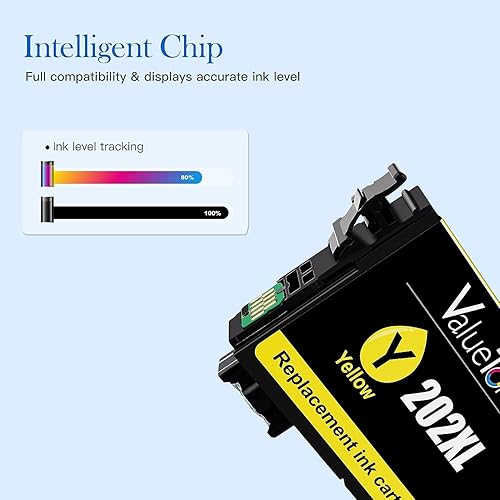 Miniatura 4 de Valuetoner Cartuchos de tinta remanufacturados 202 202XL de repuesto para cartuchos de tinta Epson 202XL multipack para impresora Expression Home
