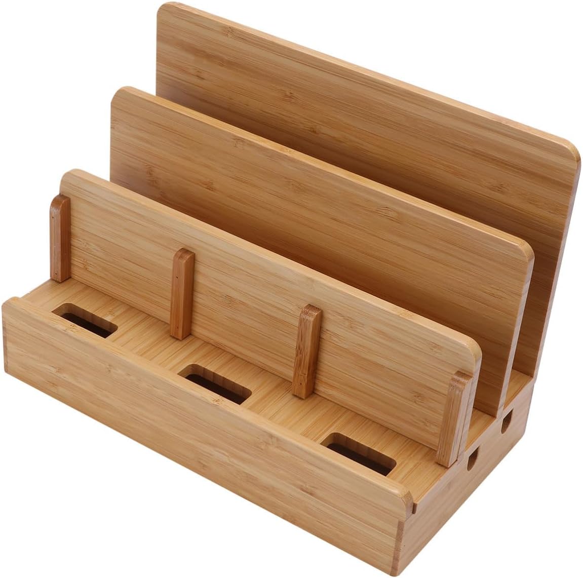 Phone Docking Station for Smartphones and Tablets, Wood