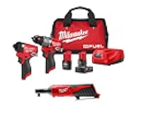 M12 FUEL 12-Volt Li-Ion Brushless Cordless Hammer Drill and Impact Driver Combo Kit (2-Tool) W/Free M12 3/8 in. Ratchet