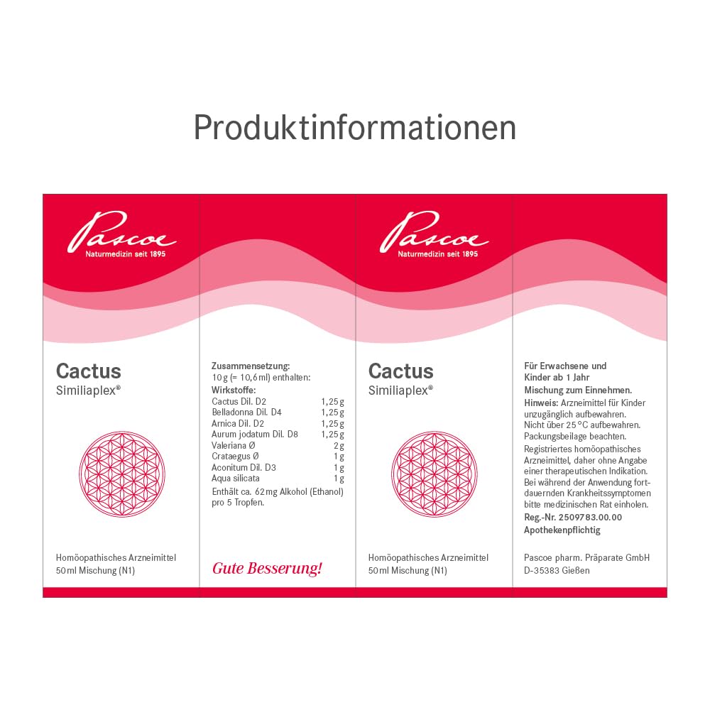 CACTUS SIMILIAPLEX Tropfen 50 ml : Amazon.de: Drogerie & Krperpflege