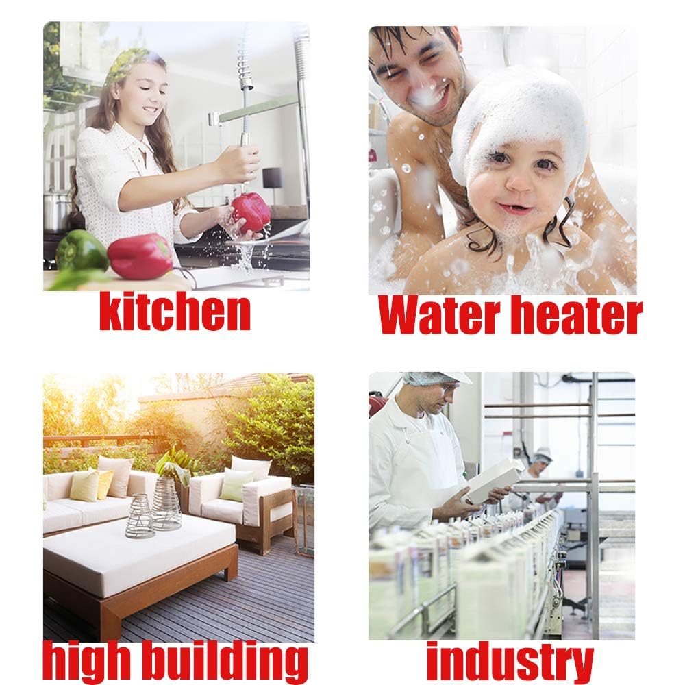 90 W/120 W Pompe automatique d'eau de chauffage : pompe à pression haute performance avec sortie 25 l/min, pour la maison, la douche, le jardin et les systèmes d'irrigation (15GR-15 (120 W)