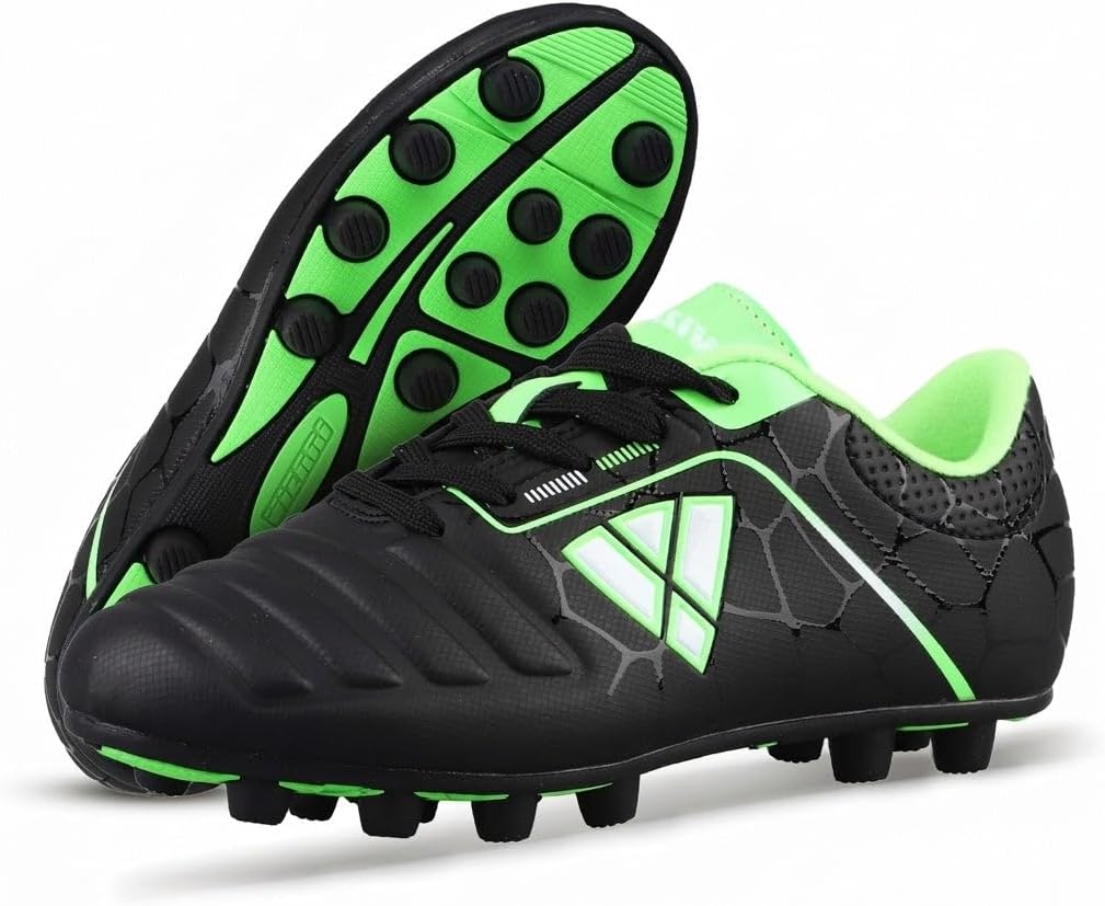 Vizari USA Soccer Cleats Boys, Girls - FG Firm Ground Football Shoes for Toddlers/Little/Big Kids - Youth Football Cleats - Comfort & Excellent Traction