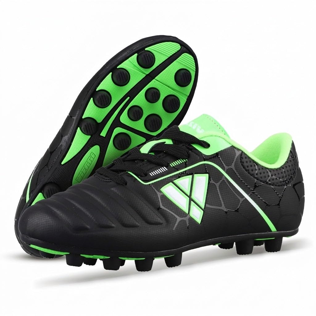 Vizari USA Soccer Cleats Boys, Girls - FG Firm Ground Football Shoes for Toddlers/Little/Big Kids - Youth Football Cleats - Comfort & Excellent
