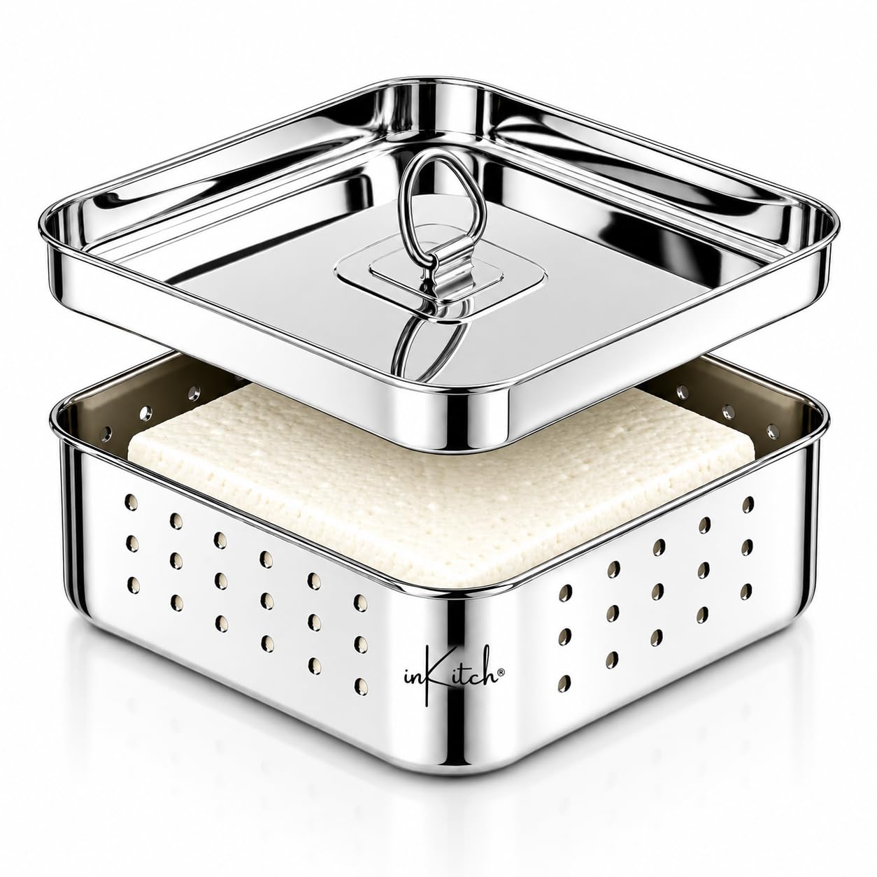 Stainless Steel Paneer Press - Make Homemade Cheese -10