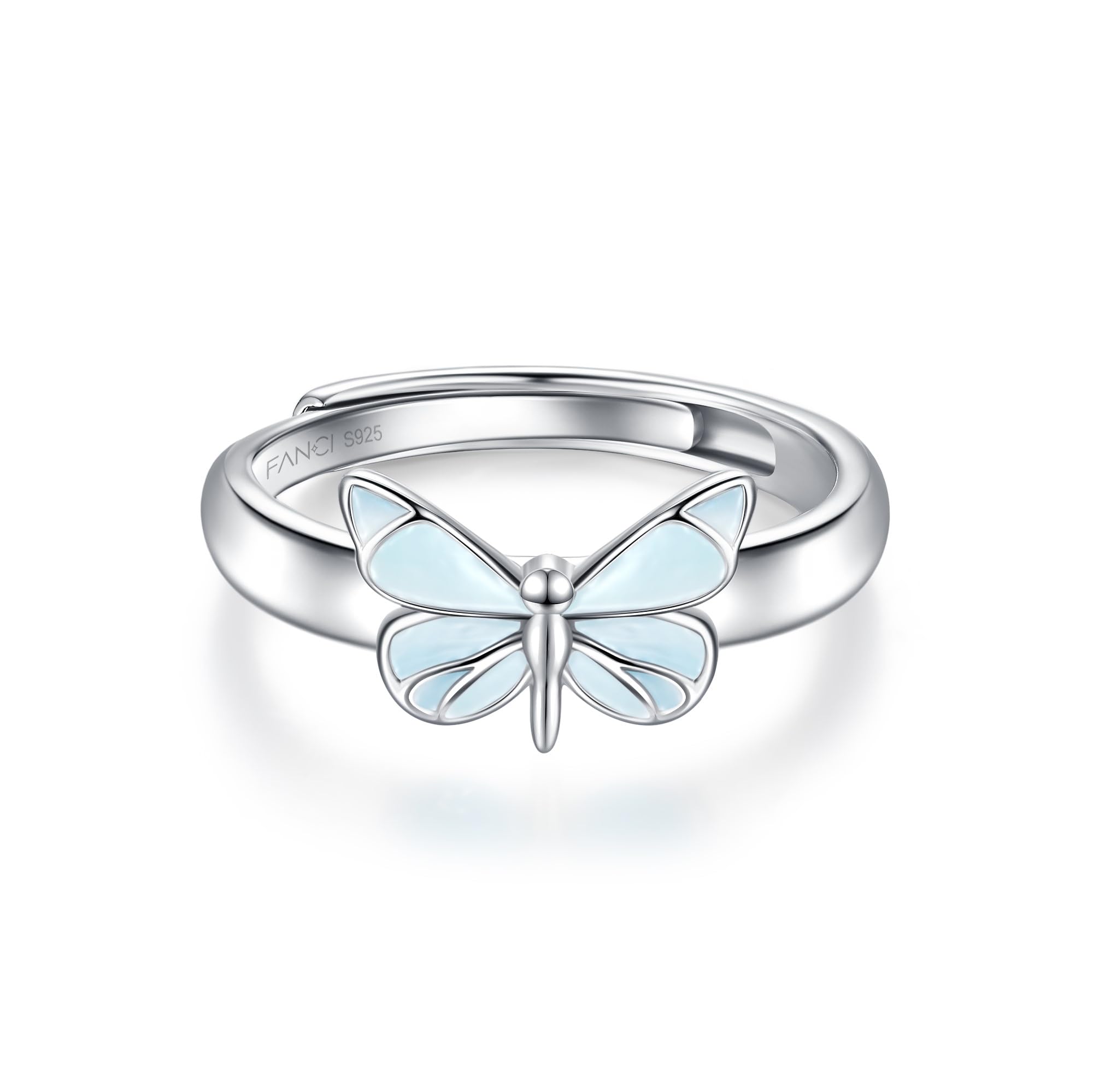 FANCIME Collana da donna in argento Sterling placcato oro bianco, ciondolo smaltato luminoso, per anniversario, compleanno, San Valentino, matrimonio, regalo per lei moglie mamma