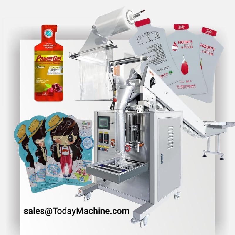 Premade Pouch Sauce Packing Machine For Ketchup Chili Sauce Jam Honey Paste & Liquid Automatic Pouch Filler Sealer image 5