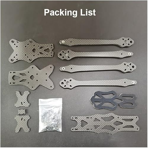 Miniatura 1 de para APEX FPV Freestyle RC 7 pulgadas 12.402 in Fibra de Carbono Quadcopter Frame Kit 0.217 in brazo para APEX FPV Freestyle RC Racing Drone Modelos