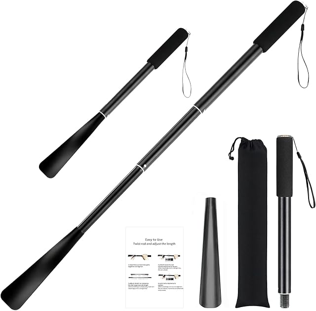 Extra long handle shoe horn Retractable shoe horn Portable shoe horn Suitable for men women elderly pregnant women