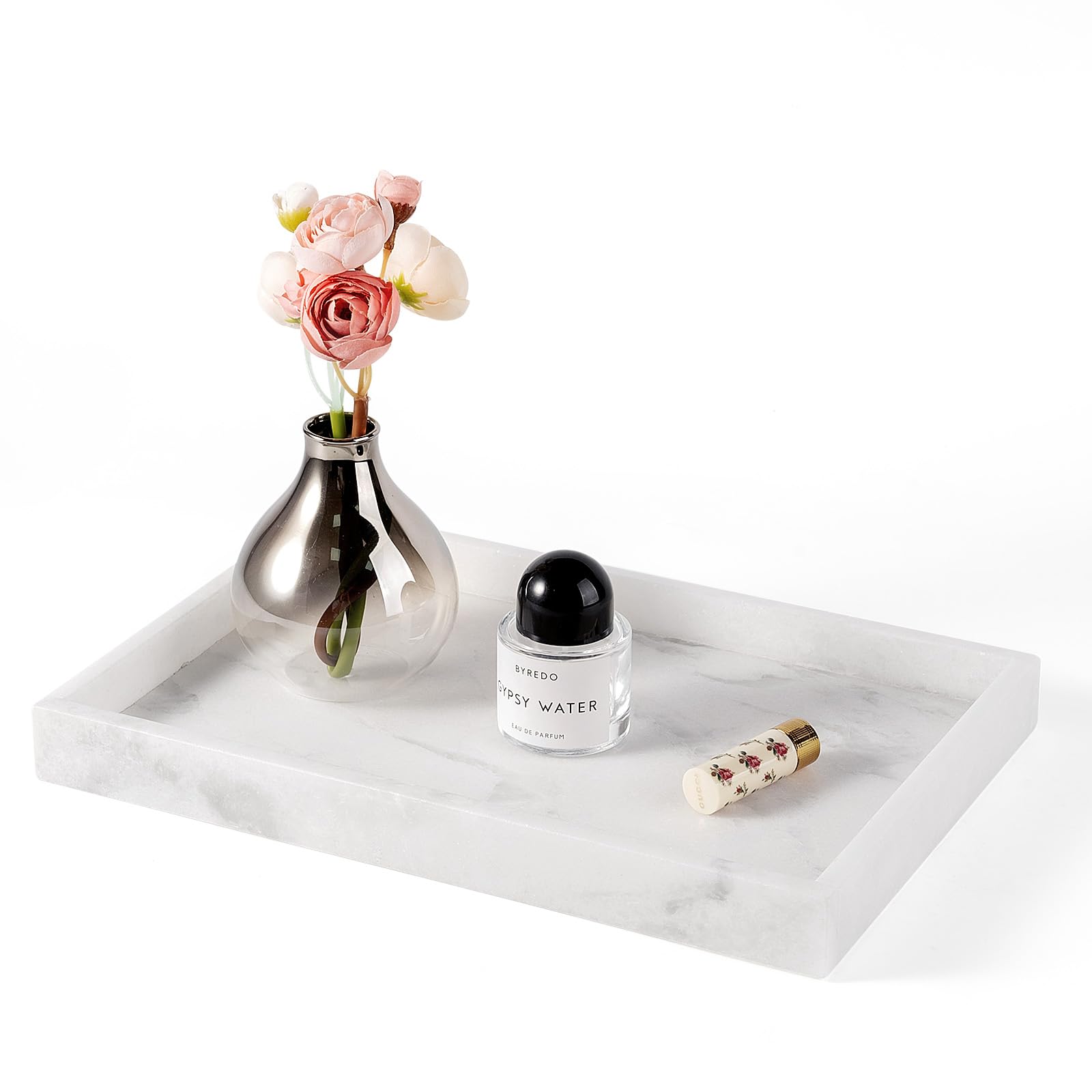 Erongoo Real Natural Marble Tray, 11.7